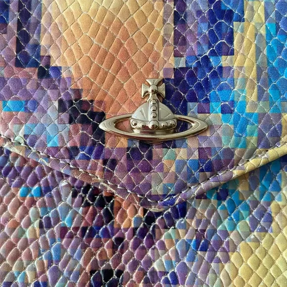 ** NOT FOR SALE ** VIVIENNE WESTWOOD Multi-Color Snakeskin Clutch - Picture 11 of 13